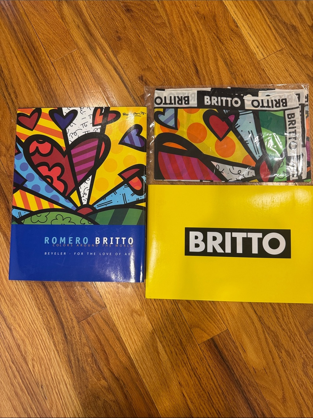 Romero Britto Coffee Table Book and Scarf
